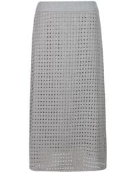Peserico - Cut-Out Detailed Skirt - Lyst