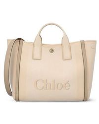 Chloé - Chloé Carry Logo Detailed Tote Bag - Lyst