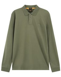 BOSS - Long-Sleeved Polo Shirt - Lyst