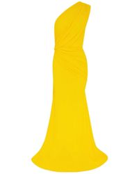 Alex Perry - One Shoulder Drape Gown - Lyst