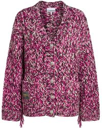 Ganni - Colorful Thick Wool Knit Sweater - Lyst