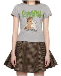 Ganni - Horse Print T-Shirt - Lyst