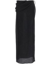 Magda Butrym - 03' Long Skirt With Maxi Side Split - Lyst