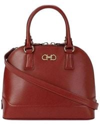 Ferragamo - Logo Handbag - Lyst
