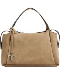 Tod's - Apa Bauletto T Timeless Tote Bag - Lyst