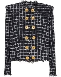 Balmain - Tweed Blazer - Lyst