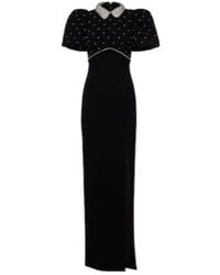 Rebecca Vallance - Amery Embellished Puff-Sleeve Gown - Lyst