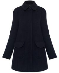 Moschino - Collared Long-Sleeve Coat - Lyst
