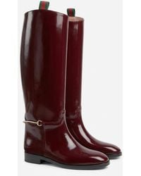 Gucci - Slim Horsebit Boots - Lyst