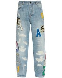 Amiri - Jeans With Patches - Lyst