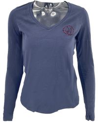 Armani Jeans - V-Neck Long-Sleeved T-Shirt - Lyst