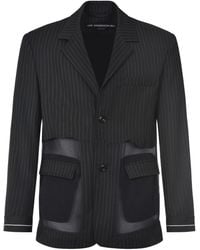 ANDERSSON BELL - Sheer Panel Pinstripe Blazer - Lyst