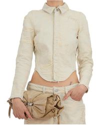 DIESEL - De-Madeline-Fsg Jacquard Denim Shirt - Lyst