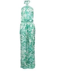 Poupette - Isabelle Printed Halterneck Jumpsuit - Lyst