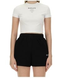 ROTATE BIRGER CHRISTENSEN - Logo Short-Sleeved T-Shirt - Lyst