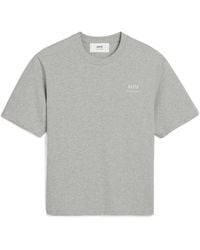 Ami Paris - Logo Printed Crewneck T-Shirt - Lyst