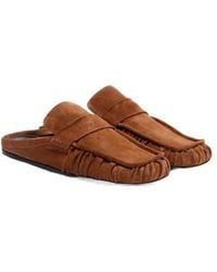 Jil Sander - Sabot Suede Mules - Lyst