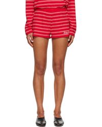Sporty & Rich - Striped Elasticated Waistband Shorts - Lyst