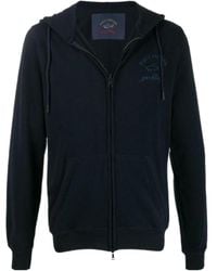 Paul & Shark - Logo Printed Hooded Casual Jacket - Lyst