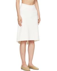 TOTEME - Buttoned-Back Midi Skirt - Lyst