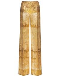 Valentino - Golden Wings High Waist Trousers - Lyst