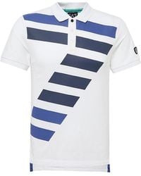 EA7 - Logo Lapel Polo Shirt - Lyst