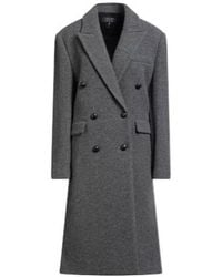 Rag & Bone - Double-Breasted Long-Sleeve Woolen Coat - Lyst