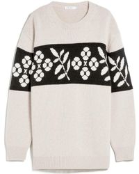 Max Mara - Wool Cashmere Round Neck Sweater - Lyst