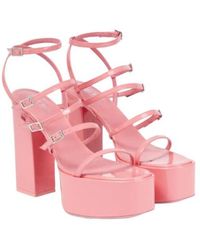 Paris Texas - Jessica 130 Leather Platform Sandals - Lyst