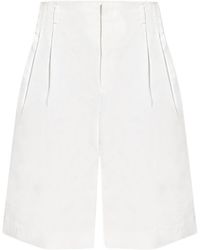 Comme des Garçons - Pleated Wide-Leg Bermuda Shorts - Lyst