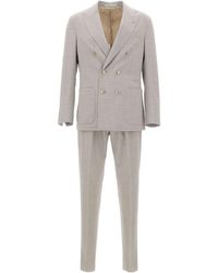 Eleventy - Double-Breasted Slim-Fit Suit - Lyst