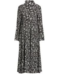 Ganni - Floral Pattern Dress - Lyst