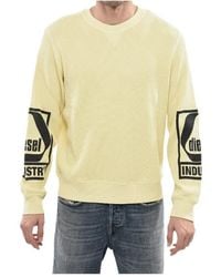 DIESEL - Logo Print Chunky-Knit Jumper - Lyst