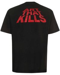 GALLERY DEPT. Flames Logo Long Sleeve T-Shirt in Black for