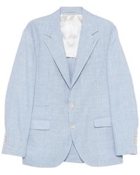 Brunello Cucinelli - Chevron Deconstructed Blazer - Lyst
