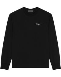Givenchy - Stamp Printed Long-Sleeved T-Shirt - Lyst
