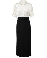 Jonathan Simkhai - Alvera Twill Midi Dress - Lyst
