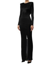 Elisabetta Franchi - Long-Sleeved Maxi Dress - Lyst