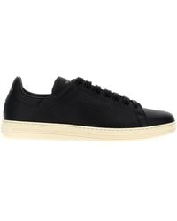 Tom Ford - Warwick Leather Low-Top Sneakers - Lyst