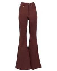 Rick Owens - Solid-Color Wool Flared Pants - Lyst