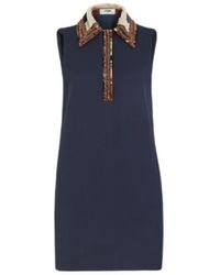 Fendi - Sequin Embellished Sleeveless Mini Dress - Lyst