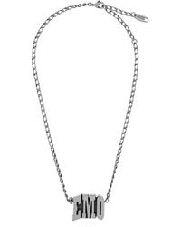 Balenciaga - Emo Logo Pendant Necklace - Lyst