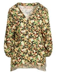 Marni - Long-Sleeved V-Neck Top - Lyst