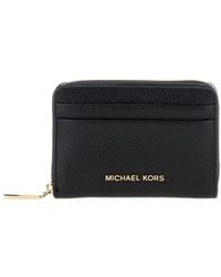 MICHAEL Michael Kors - Jet Set Small Zip-Around Card Case - Lyst