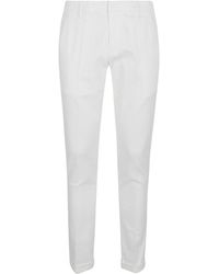 Dondup - Cuffed Slim Fit Pants - Lyst