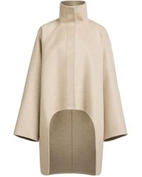 Alaïa - Alaïa High Neck Cut-Out Cape - Lyst