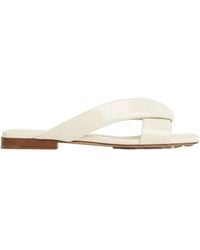 Bottega Veneta - Riva Flat Sandals - Lyst