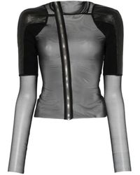 Rick Owens - Shoulder-Panels Zip-Up Jacket - Lyst