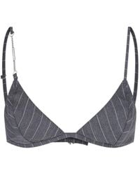 Dondup - Erotica Chain Striped Bra - Lyst
