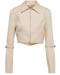AYA MUSE - Tuxis Cropped Denim Jacket - Lyst